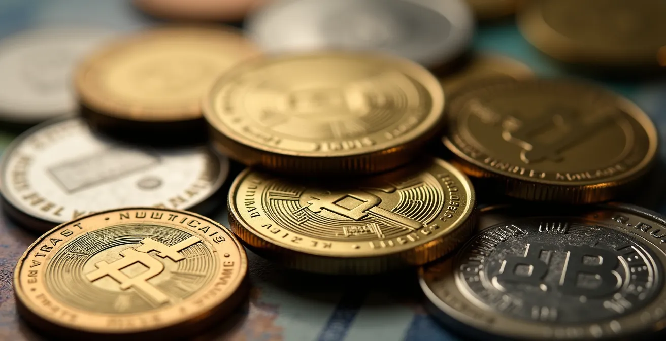 Abstract representation of currency exchange impact on investments