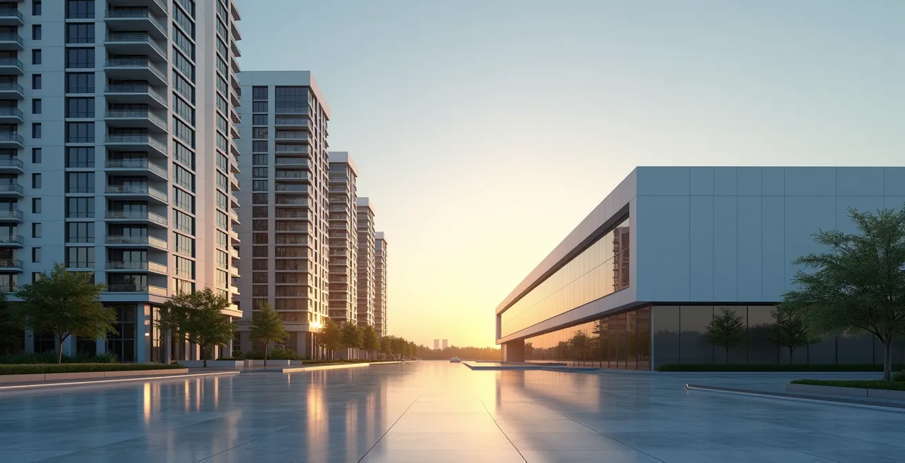 Comparison of residential buildings transitioning to modern data center facilities