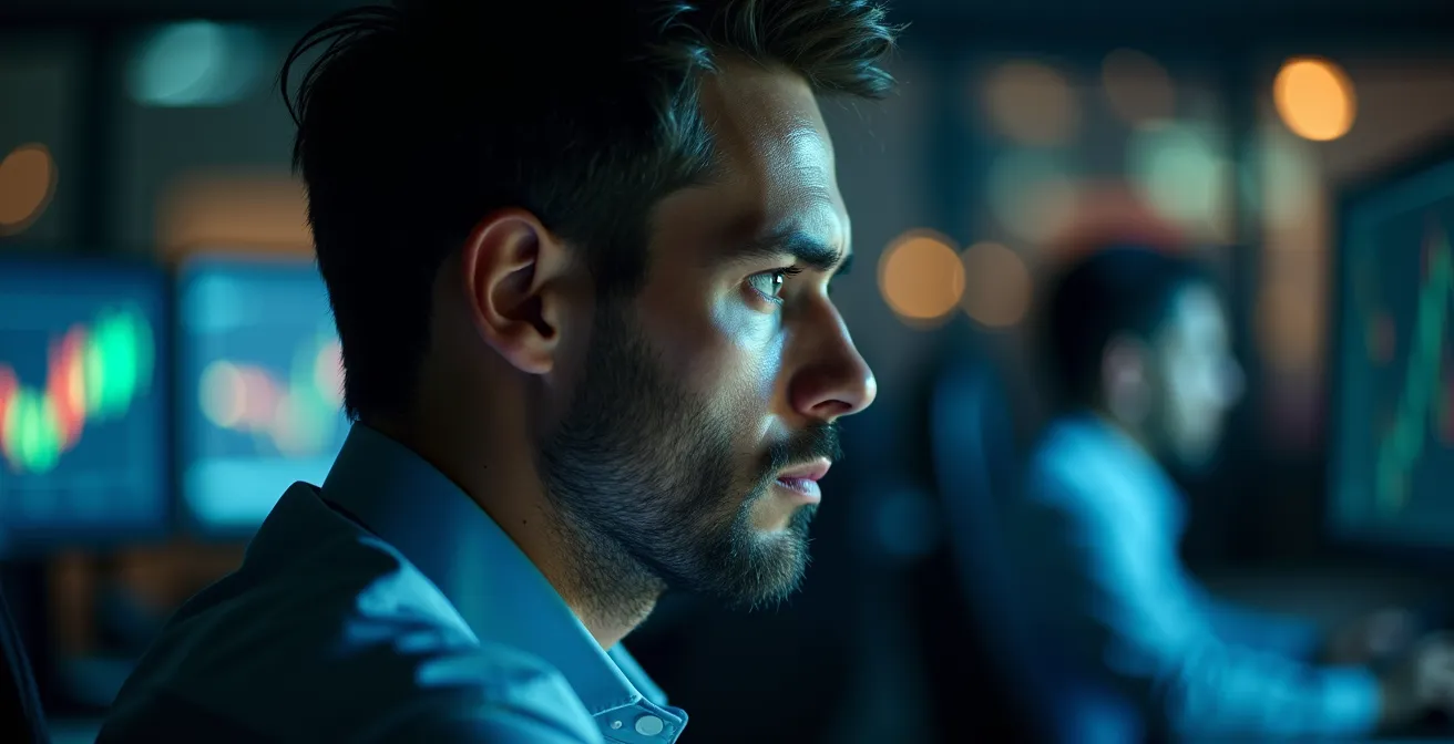 Psychological representation of trapped buyers at former support turned resistance